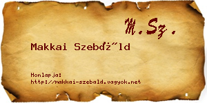 Makkai Szebáld névjegykártya